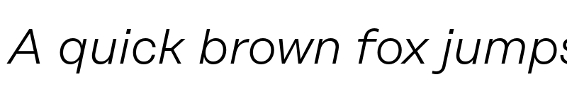 Preview of FONTSPRING DEMO - Rational Display Light Italic font