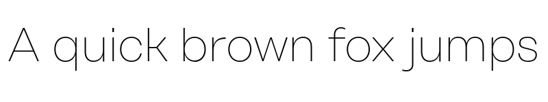 Preview of FONTSPRING DEMO - Rational Text Thin Regular font