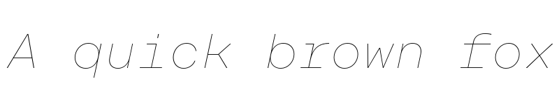 Preview of FONTSPRING DEMO - Rational TW Display Hairline Italic font