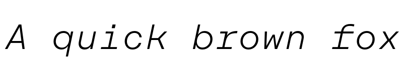 Preview of FONTSPRING DEMO - Rational TW Display Light Italic font