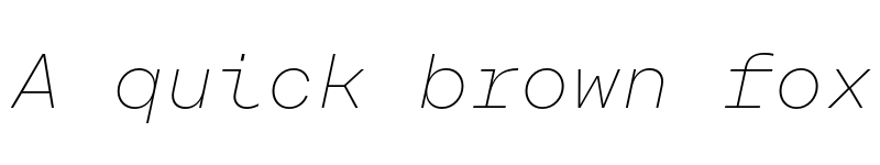 Preview of FONTSPRING DEMO - Rational TW Text Thin Italic font