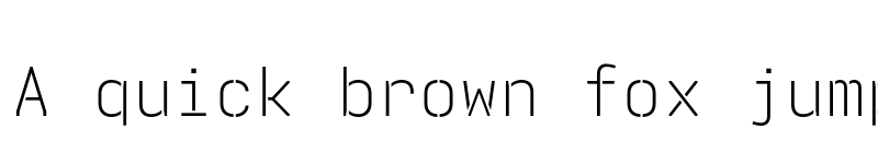 Preview of FONTSPRING DEMO - Realtime Stencil Light Regular font