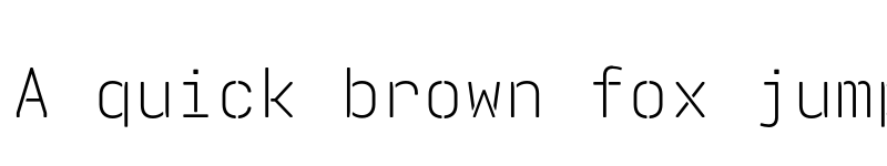 Preview of FONTSPRING DEMO - Realtime Stencil Rounded Light Regular font