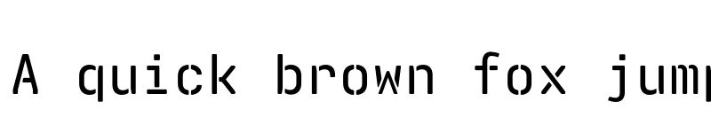 Preview of FONTSPRING DEMO - Realtime Stencil Rounded Smbold Regular font