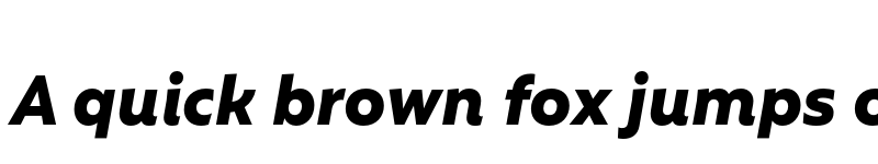 Preview of FONTSPRING DEMO - Rebrand Txt Black it Regular font