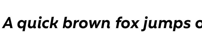 Preview of FONTSPRING DEMO - Rebrand Txt Bold it Regular font