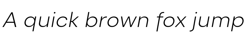 Preview of FONTSPRING DEMO - Recht ExtLt Italic font