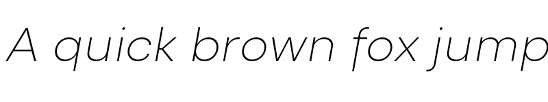 Preview of FONTSPRING DEMO - Recht UltLt Italic font