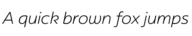 Preview of FONTSPRING DEMO - Redonda Light Italic Regular font