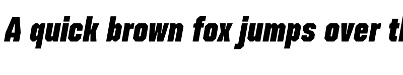 Preview of FONTSPRING DEMO - Refinery 15 Black Italic Regular font