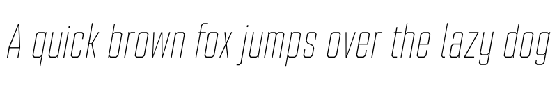 Preview of FONTSPRING DEMO - Refinery 25 Hairline Italic Regular font