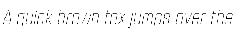 Preview of FONTSPRING DEMO - Refinery 35 Hairline Italic Regular font