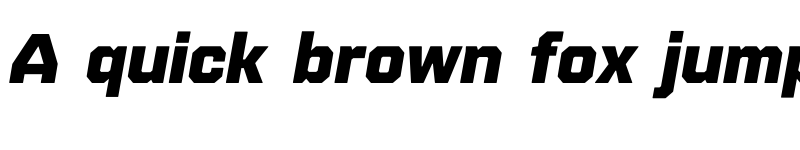 Preview of FONTSPRING DEMO - Refinery 55 Black Italic Regular font