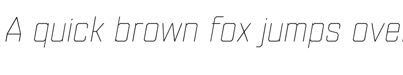 Preview of FONTSPRING DEMO - Refinery 55 Hairline Italic Regular font