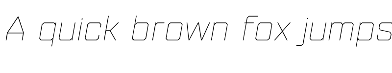 Preview of FONTSPRING DEMO - Refinery 75 Hairline Italic Regular font