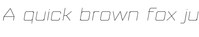 Preview of FONTSPRING DEMO - Refinery 95 Hairline Italic Regular font