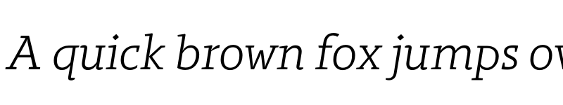 Preview of FONTSPRING DEMO - Regime Light Italic font