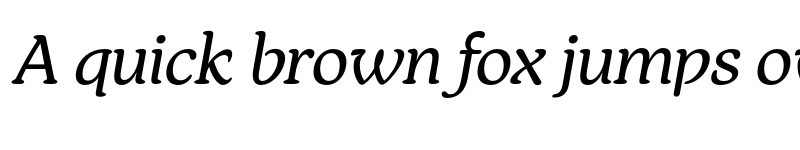 Preview of FONTSPRING DEMO - Regular Italic font