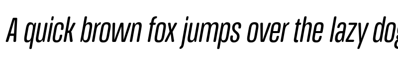 Preview of FONTSPRING DEMO - Regular Ultra Cn It Italic font