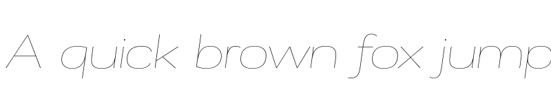 Preview of FONTSPRING DEMO - Remora Corp W5 Thin Italic Italic font
