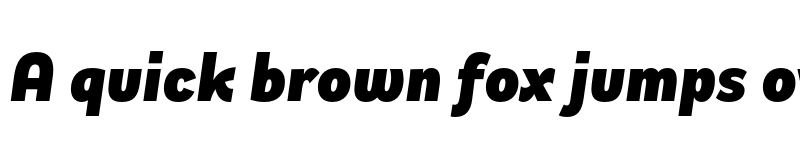 Preview of FONTSPRING DEMO - Remora Sans W1 Black Italic Italic font