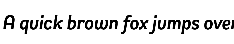 Preview of FONTSPRING DEMO - Remora Sans W1 Demi Italic Italic font