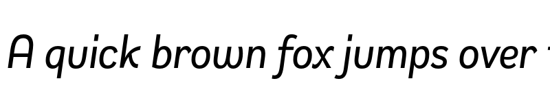 Preview of FONTSPRING DEMO - Remora Sans W1 Medium Italic Italic font