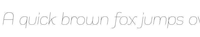 Preview of FONTSPRING DEMO - Remora Sans W3 Thin Italic Italic font