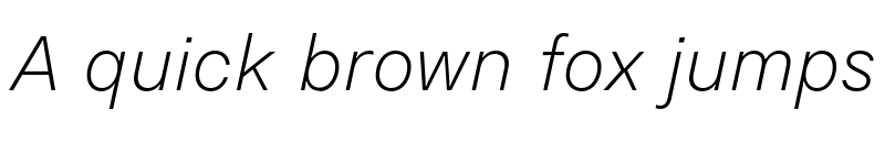 Preview of FONTSPRING DEMO - Resist Text Thin Italic font