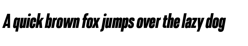 Preview of FONTSPRING DEMO - Resolve Sans Black Cn Ita Regular font