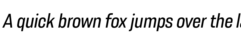 Preview of FONTSPRING DEMO - Resolve Sans Nrw Ita Regular font