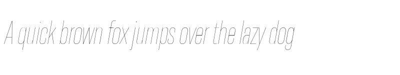 Preview of FONTSPRING DEMO - Resolve Sans Thin Cn Ita Regular font