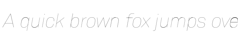 Preview of FONTSPRING DEMO - Resolve Sans Thin Ita Regular font