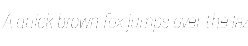 Preview of FONTSPRING DEMO - Resolve Sans Thin Nrw Ita Regular font