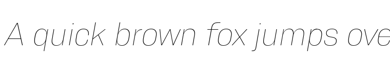 Preview of FONTSPRING DEMO - Resolve Sans Ultralight Ita Regular font