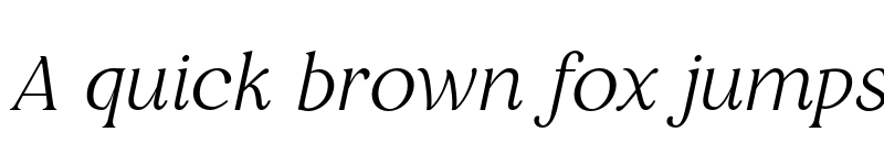 Preview of FONTSPRING DEMO - Restora ExtraLight Italic Regular font