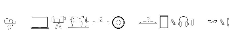 Preview of FONTSPRING DEMO - Revista Dingbats One Regular font
