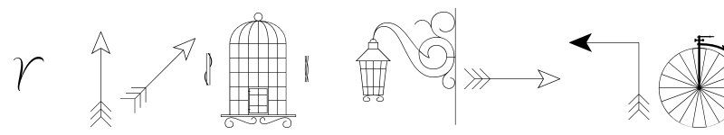 Preview of FONTSPRING DEMO - Revista Dingbats Two Regular font