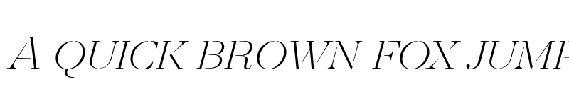 Preview of FONTSPRING DEMO - Revista Stencil Light Italic font