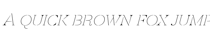 Preview of FONTSPRING DEMO - Revista Stencil Thin Italic font