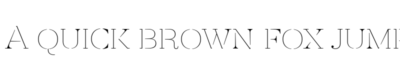 Preview of FONTSPRING DEMO - Revista Stencil Thin Regular font