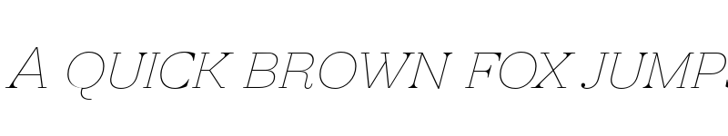 Preview of FONTSPRING DEMO - Revista Thin Italic font