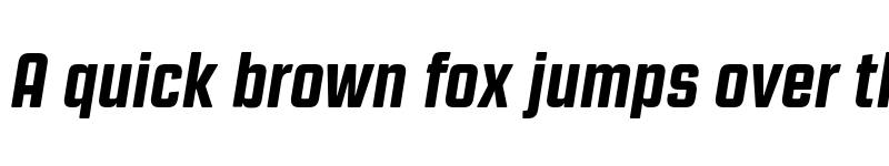 Preview of FONTSPRING DEMO - Revolution Gothic ExtraBold It Regular font