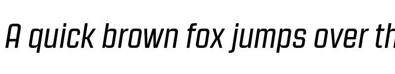 Preview of FONTSPRING DEMO - Revolution Gothic Regular It Regular font