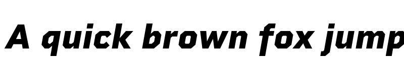 Preview of FONTSPRING DEMO - Rigid Square ExtraBold Italic font