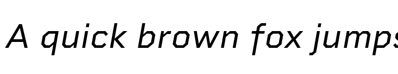 Preview of FONTSPRING DEMO - Rigid Square Italic font