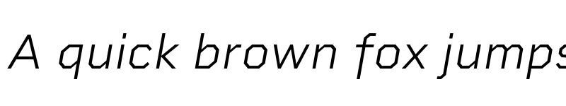 Preview of FONTSPRING DEMO - Rigid Square Light Italic font