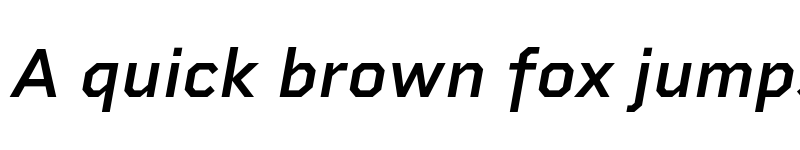 Preview of FONTSPRING DEMO - Rigid Square SemiBold Italic font