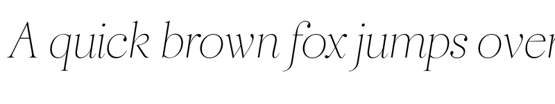 Preview of FONTSPRING DEMO - Ringle Thin Italic font