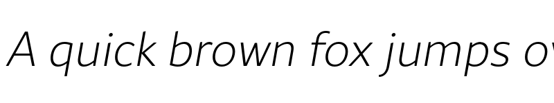 Preview of FONTSPRING DEMO - Rival Sans ExtraLight italic Regular font